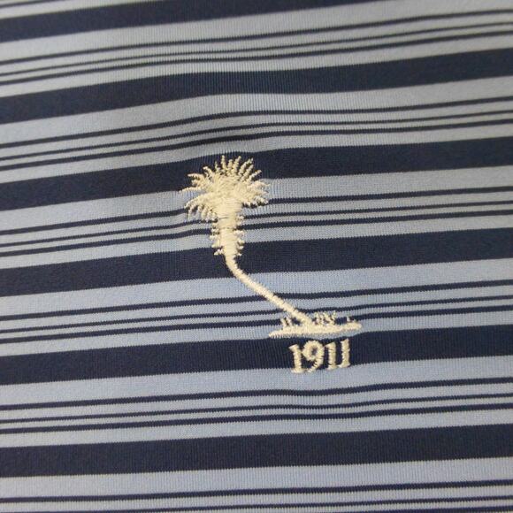 Peter Millar Shirt Mens XL Summer Comfort Polo Golf Blue Performance Striped - Picture 5 of 10
